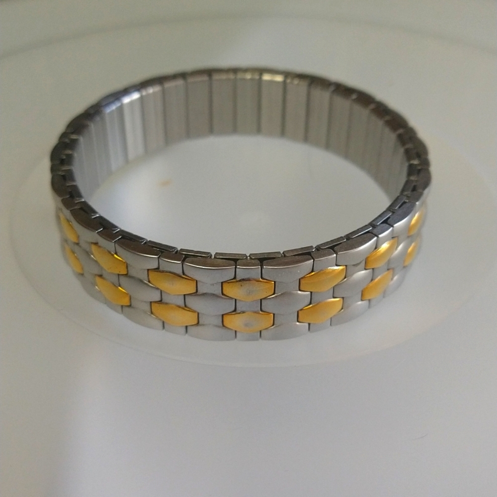 Silver with gold accents Bracelet
